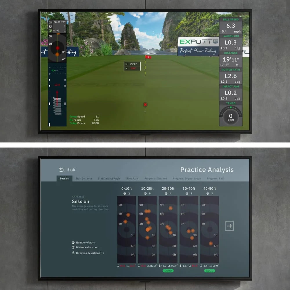 Simulateur de putting de golf Exportt RG