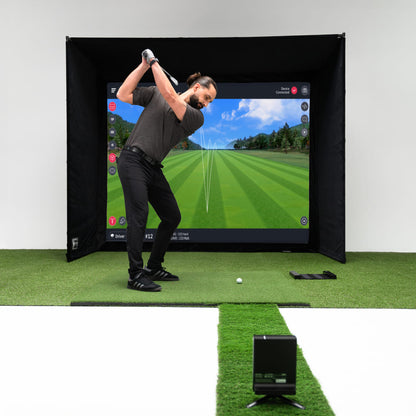 Simulateur Golfzon WAVE et moniteur de lancement