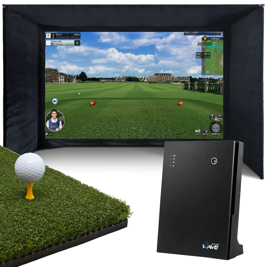 Golfzon WAVE Home Simulator-Paket