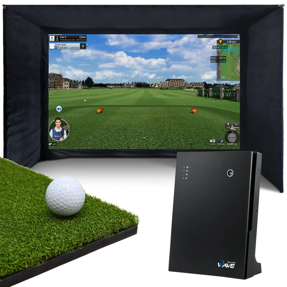 Golfzon WAVE Home Simulator-Paket