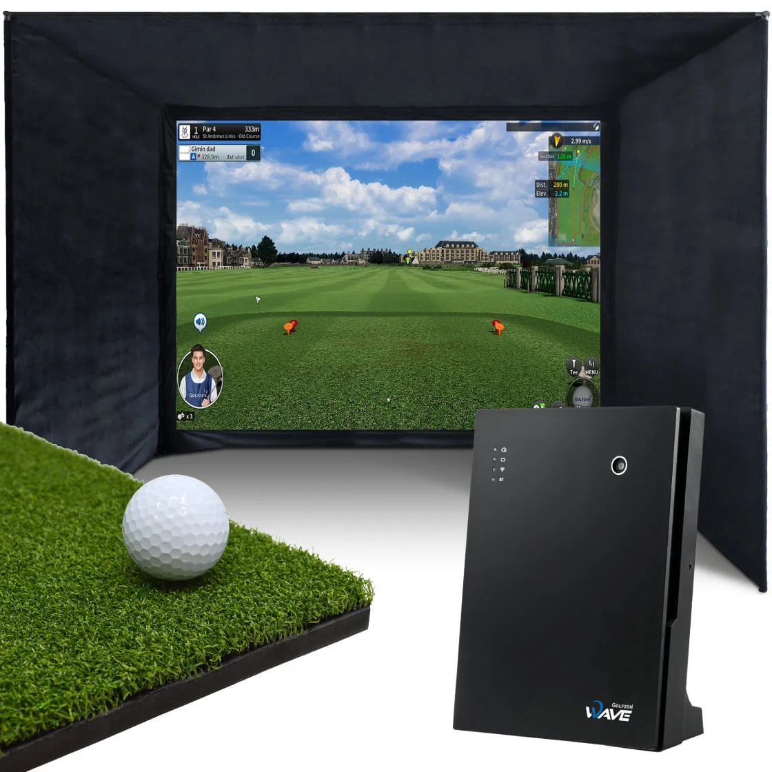 Golfzon WAVE Home Simulator-Paket